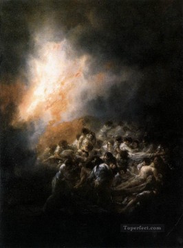 Francisco goya Painting - Fuego de noche Francisco de Goya